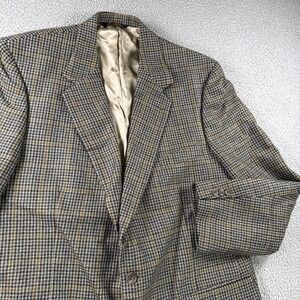 Brooks Brothers Blazer Mens 46L Houndstooth Sport Coat Jacket 100% Wool USA